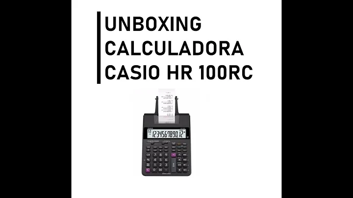 How to use Casio HR 100RC CALCULATOR UNBOXING