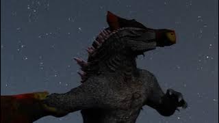 Godzilla vs. Skullcrawler Blender Animation