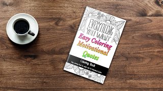 Adult Motivational Quotes Coloring Book screenshot 1