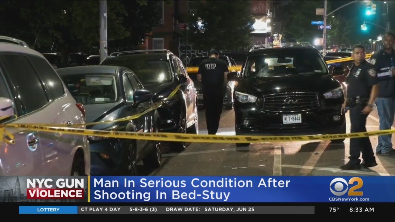 Man in critical condition after another shooting in Bed-Stuy - YouTube