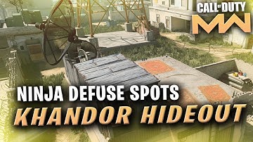 MW Ninja Defuse Spots Khandor Hideout (Best Spots for Defuses)