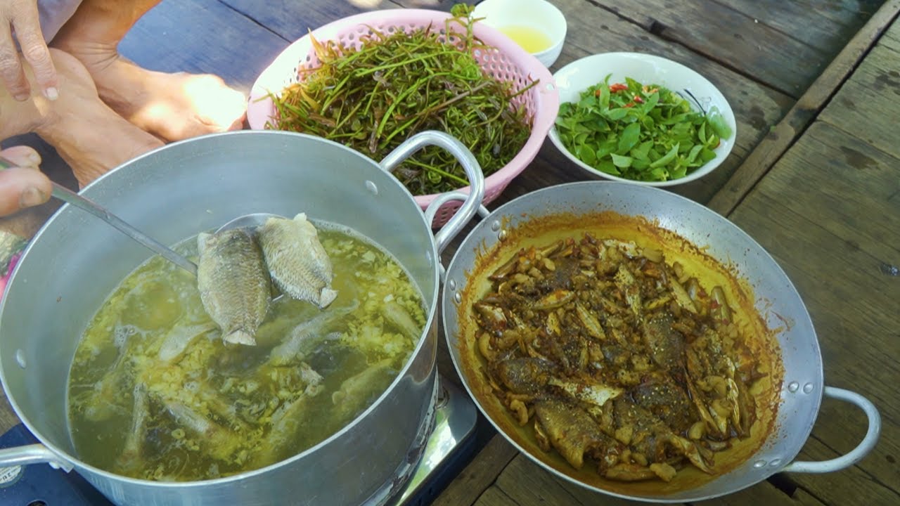 Trên Đồng Nước Nổi Miền Tây, Canh Chua Đọt Choại Cá Rô Đồng | Nét Quê #625