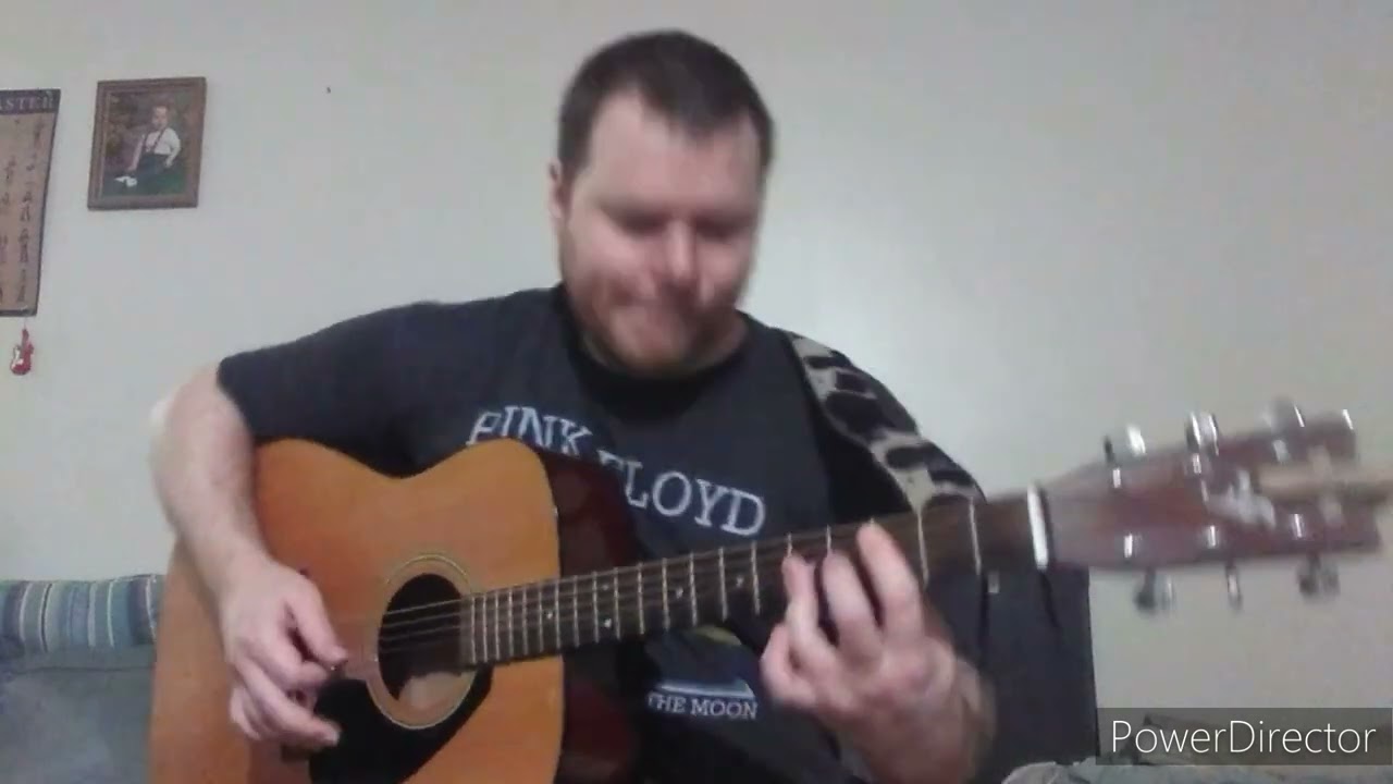 Kiss - I was made for loving you acoustic guitar cover