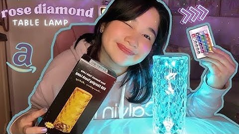 Rose Diamond LED Table Lamp USB Charging Touch Lamp from Amazon |Unboxing+Review&Giveaway
