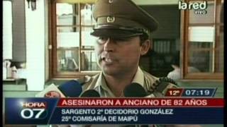 Brutal asesinato: Hombre de 82 años recibió 50 puñaladas