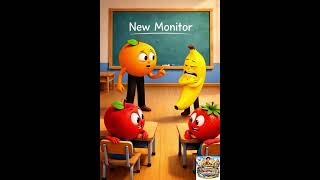 Banana Removed 😱 | Apple Becomes New Class Monitor 😎 | #fruit  Class Episode 12