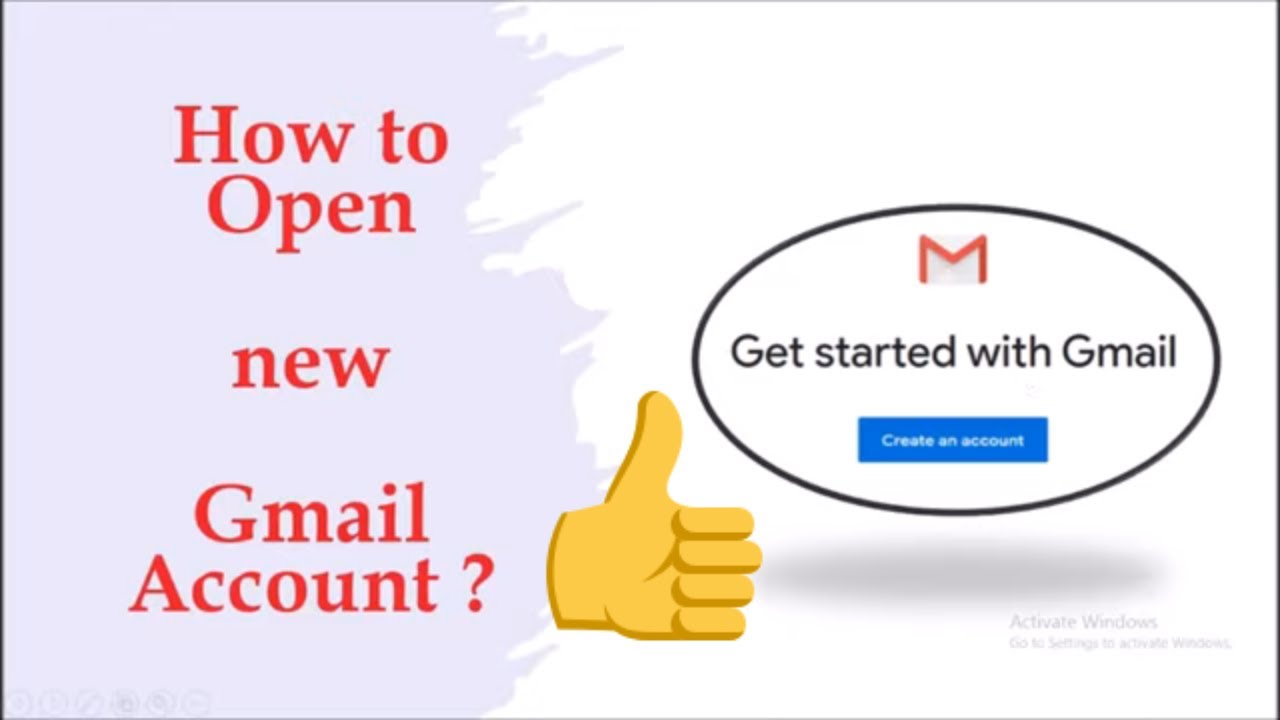 How To Open New Gmail Account Youtube