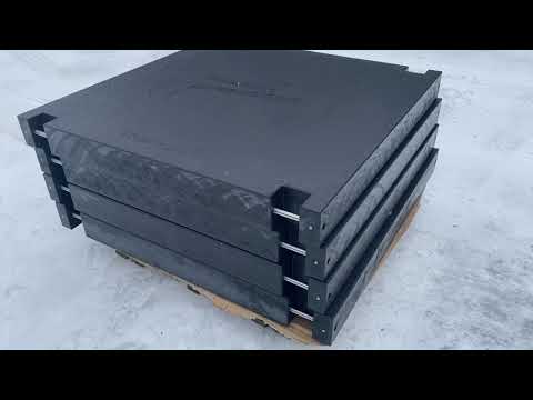 Kranmatten aus Kunstoff statt Stahl bis 4000x2000x140mm