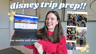 DISNEY WORLD TRIP PREP! 4 months until disney, dining booking prep, outfit planning & more!