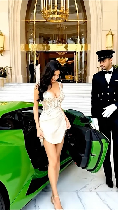 💎 Day Luxury in Monaco! Lamborghini & Glamorous Entrance😍 #billionaire #model #luxury