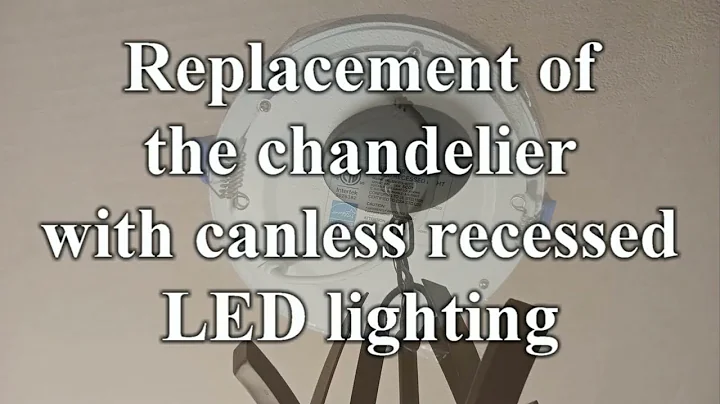 Replacement of the chandelier with canless recessed LED lighting