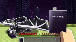 zerando MINECRAFT usando um DEATH NOTE! 📘😵