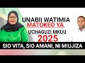 UNABII WATIMIA MATOKEO YA UCHAGUZI MKUU 2025 SIYO AMANI SIYO VITA BALI NI MUUJIZA