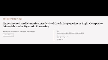 Experimental and Numerical Analysis of Crack Propagation in Light Composite Materials... | RTCL.TV