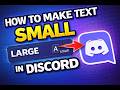 How to Make Text Small in Discord (PC &amp; Mobile) 2026 | Discord Text Size Trick