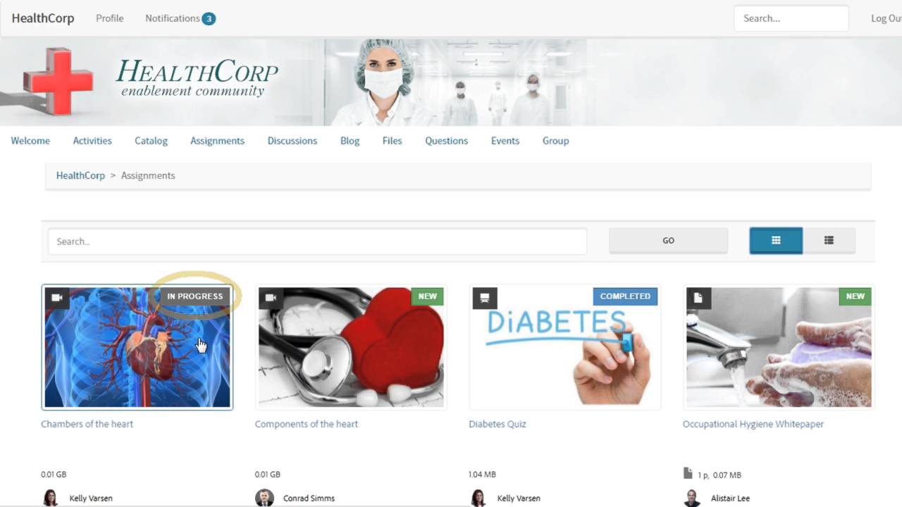 Viewing Learning Resources in AEM 6.2 Communities