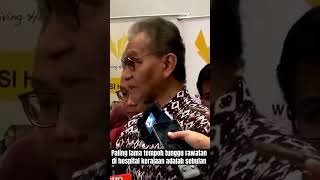 Paling lama tempoh tunggu rawatan di hospital kerajaan adalah sebulan #AWANInews