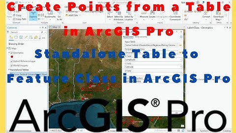 Create Points from Table using ArcGIS Pro