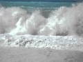 Kefalonia, Myrtos beach, big waves