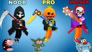 NOOB vs PRO vs HACKER Death Incoming #5 Oggy And Jack Bob Voice
