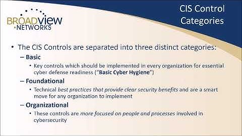 Webinar   CyberSecurity through CIS Controls