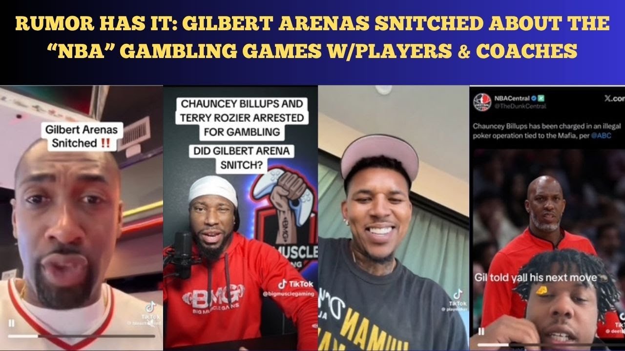 GILBERT ARENAS SNITCHED ABOUT THE "GAMBLING GAMES" -- COACHES & PLAYERS ARE BEING ARESSTED ...