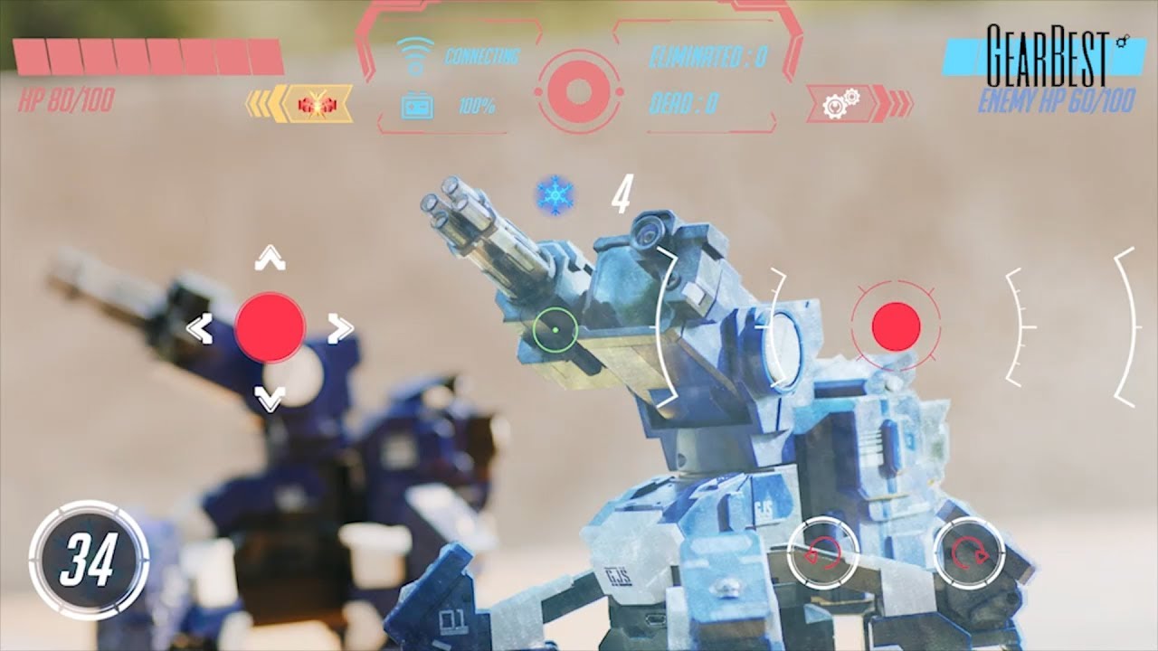 GJS Geio Smart Battle Armored AI Robot APP Control Vision Recognition Toys - Gearbest com