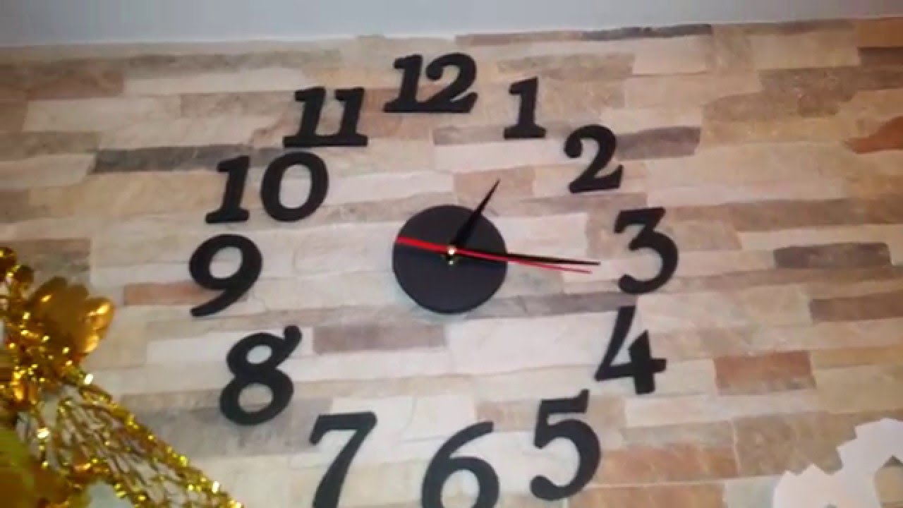 Modern DIY Large Wall Clock 3D Sticker Home Decor Art Design From Ebay ...
