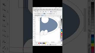 Very easy🤩. make a batman logo with corel draw 🥳 #batman #dc #justiceleague