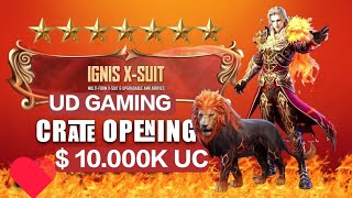 NEW X-SUIT CRATE OPENING😱IGNIS XSUIT AMR ALL ITEM Luckiest in 10K UC🔥PUBG MOBILE #bgmi  OPEN Today