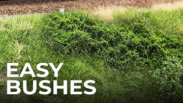 Another way to make realistic bushes - 1:87 Diorama
