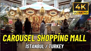 İstanbul Turkiye Bakirkoy Carousel Shopping Mall Walking Tour [4K Ultra HD/60fps]