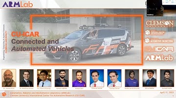 Connected and Automated Vehicles: Opportunities and Challenges | Clemson AuE Seminar | CU-ICAR