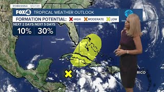 Isolated storms possible Friday