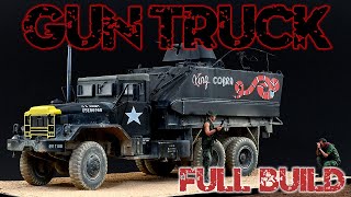 U.S. ARMY TRUCK -  VIETNAMESE ROADS GUARD, AFV CLUB 35323 full build