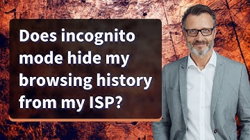 Does incognito mode hide my browsing history from my ISP?