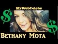 How much does bethany mota make on youtube 2015