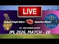 🛑LIVE- KKR vs RR🛑IPL 2026🛑KOLKATA vs RAJASTHAN🛑CRICKET 26 GAMEPLAY🛑LIVE MATCH STREAMING🏏