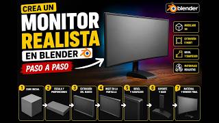 Cómo Crear un Monitor Realista en Blender Paso a Paso | Tutorial Fácil para Principiantes