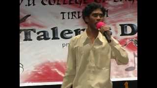sunil mimicry --freshers day