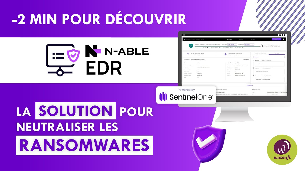 N-able EDR : Lutte et la remédiation face aux RANSOMWARES basé sur ...