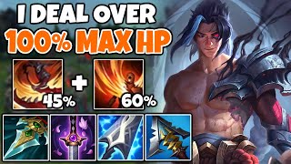 ASSASSIN RED KAYN does over 100% MAX HP in ONE COMBO (You can ONE SHOT TANKS) - League of Legends