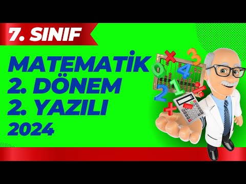 7. Sınıf Matematik 2. Dönem 2. Yazılı 2024