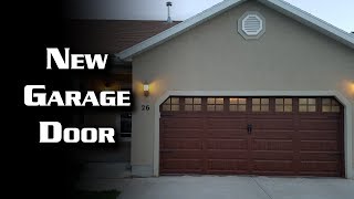 New Garage Door -- Faux Wood