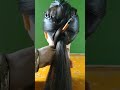 low pony hairstyle for wedding।😱🤗😱 new pony hairstyle। #shorts#viral#low#pony#hairstyle
