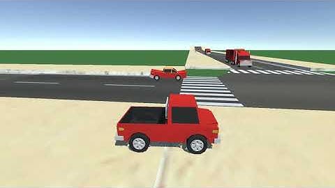 Simple traffic system in unity3d