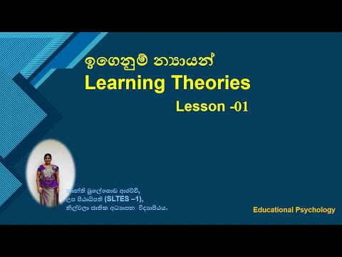 Learning Theories - lesson 01