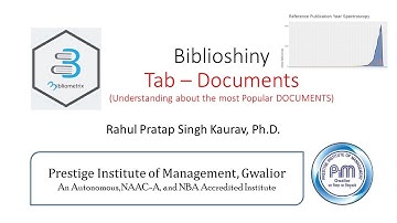 06 | Biblioshiny: Using tab- DOCUMENTS