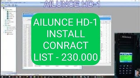 AILUNCE HD-1 INSTALL CSV FILE CONTACT LIST(2022)