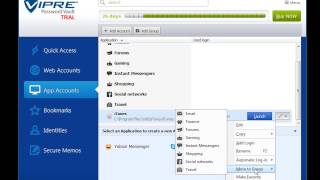 How to add/create App Account on VIPRE Password Vault screenshot 5